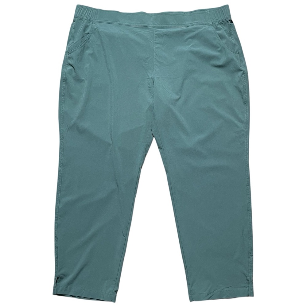 Eddie Bauer women's Sea Green Travler Ankle Pants‎ Chinos XXL